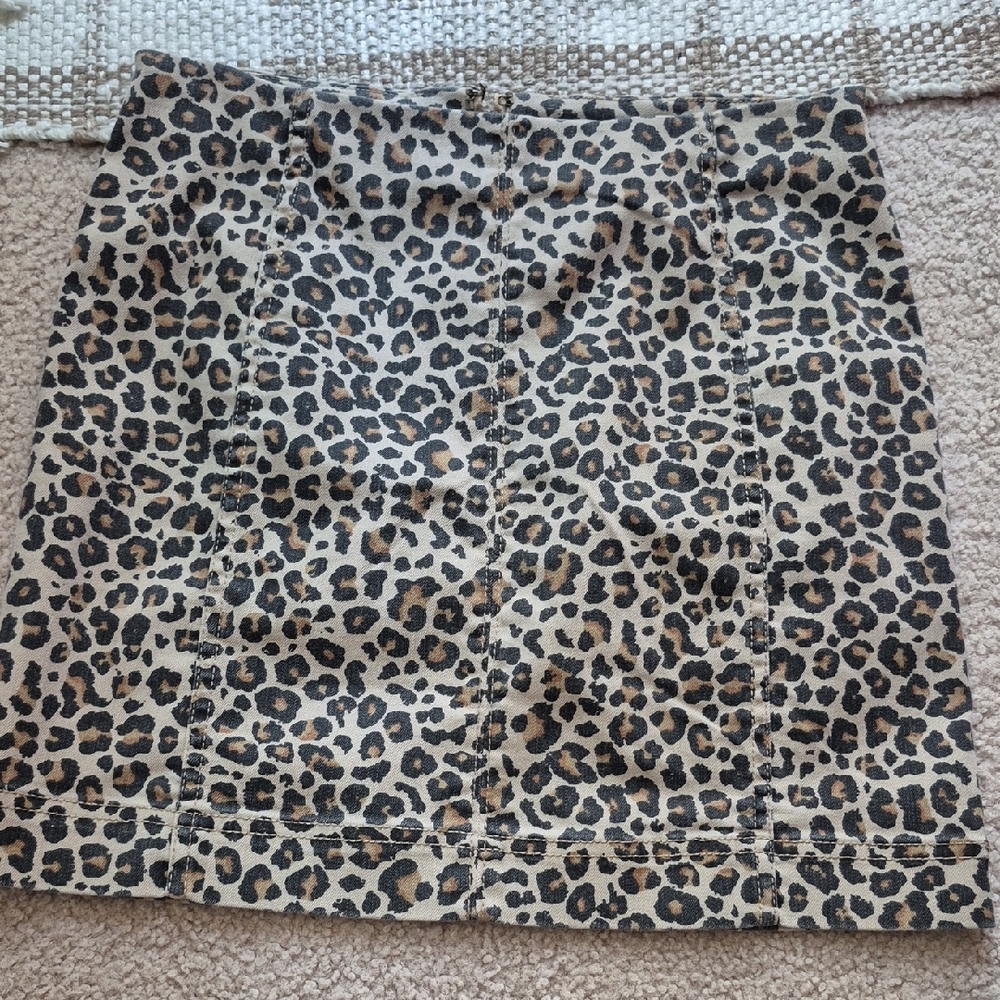 Jolt Animal Print Mini Skirt